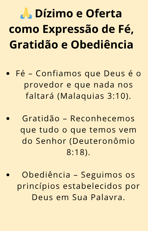 Casa do Tesouro - História dos dízimos e ofertas